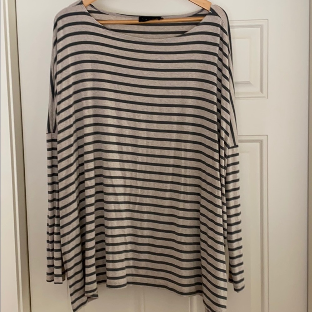 Hatch striped tee size 2 (8-10)